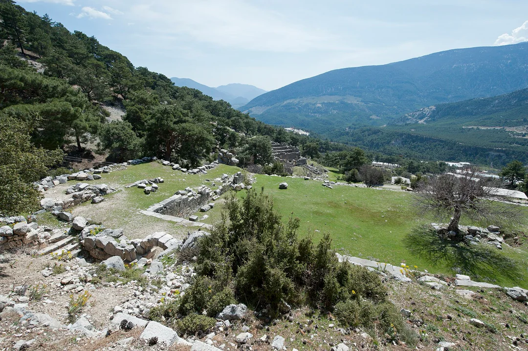 Die antike Stadt Arykanda in den Bergen hinter Finike